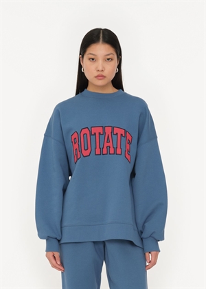 Iris Heavy crewneck sweat Blue Horizon ROTATE SUNDAY